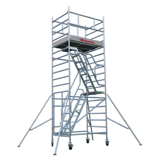 TOP SYSTEM SAFETY ZE SCHODAMI Pojedyncze Wieże Jezdne 135x180 cm Faraone