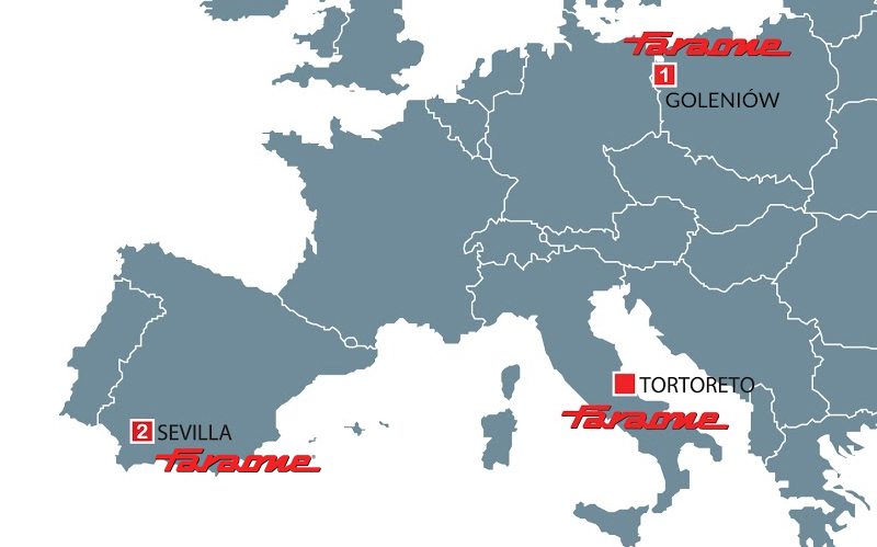 Mapa siedzib Faraone