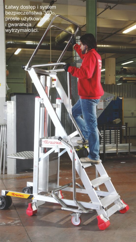 Platforma magazynowa z elektrycznym podestem ładunkowym PIK Faraone Poland