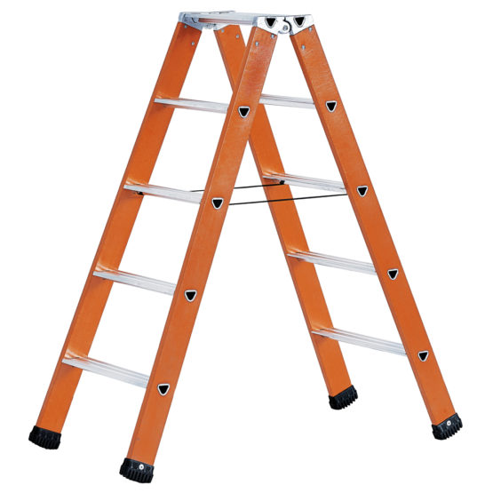 Faraone Drabina z włókna szklanego dwustronna ze stopniami W1