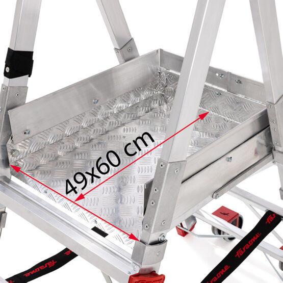 Faraone Podest roboczy z bocznymi stabilizatorami PLS