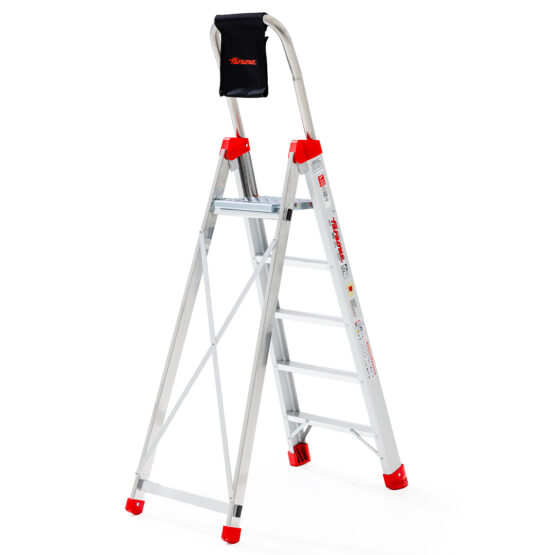 Faraone Profesjonalna drabina jednostronna z głębokimi 8 cm stopniami LADY