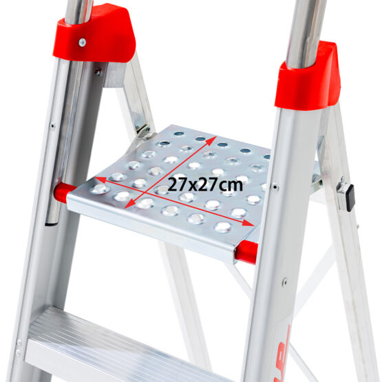 Faraone Profesjonalna drabina jednostronna z głębokimi 8 cm stopniami LADY