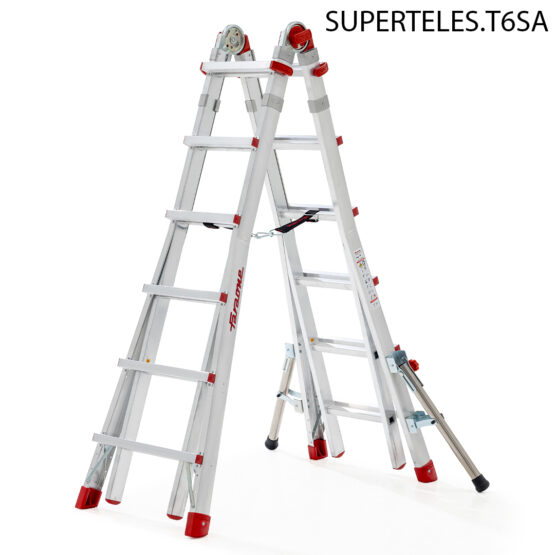 Faraone Profesjonalna drabina teleskopowa ze stabilizatorami SUPER TELES