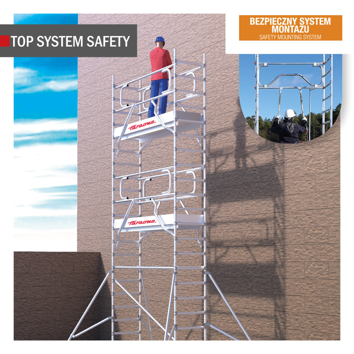 Faraone wieża jezdna Top System Safety