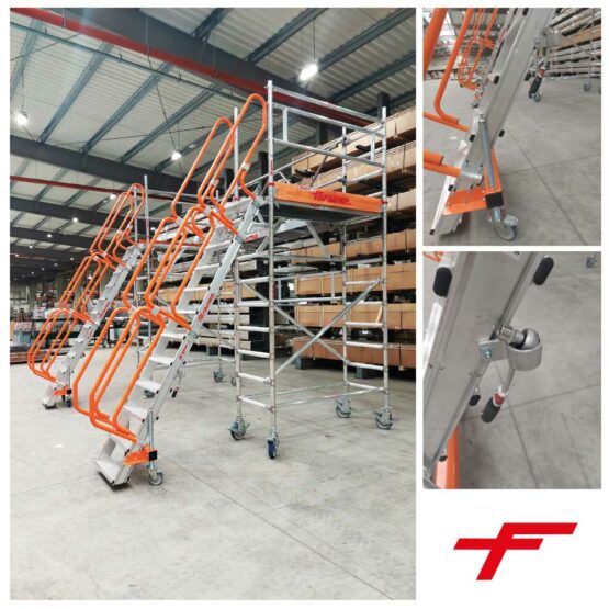 Podest roboczy na bazie wież jezdnych Faraone Spec PK101