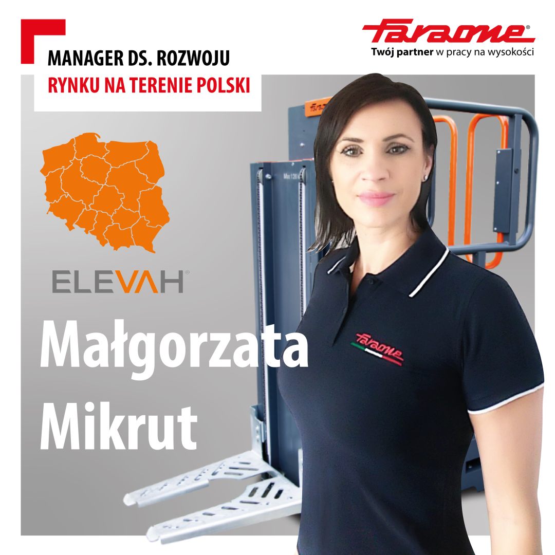 Małgorzata Mikrut - Manager s. rozwoju rynku marki Elevah na terenie Polski