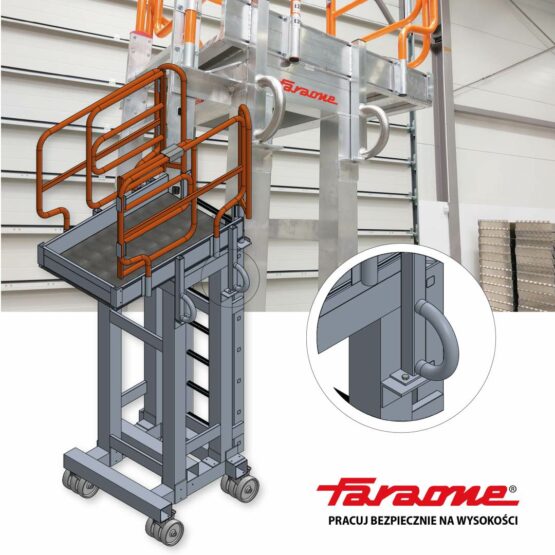 Podest roboczy do obsługi i serwisowania maszyn TW434