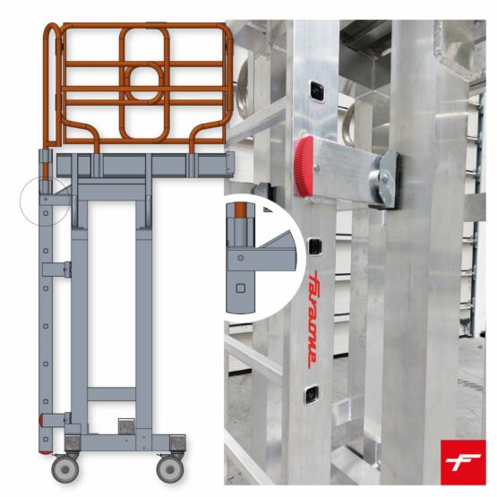 Podest roboczy do obsługi i serwisowania maszyn TW434