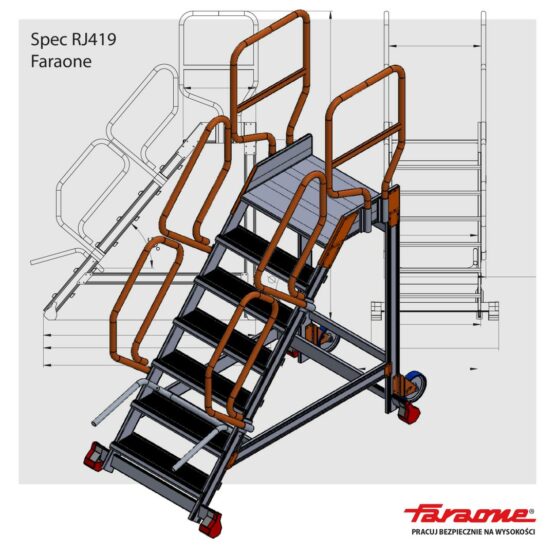 Podest przejściowy schody RJ419 Faraone