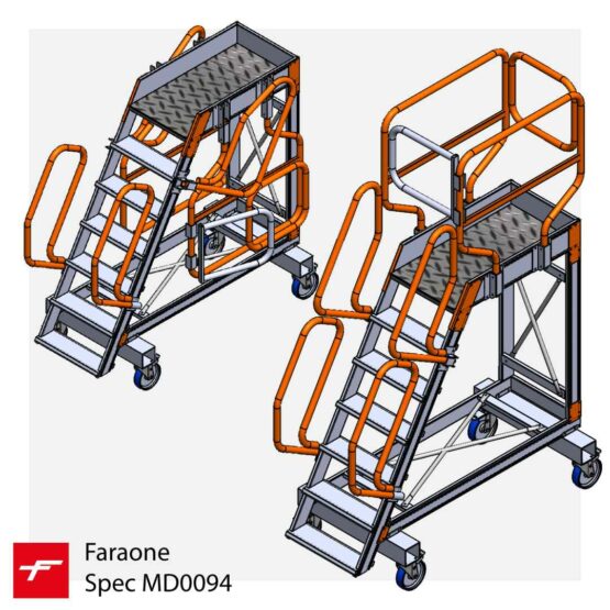 Podest ze składanymi barierkami Faraone Spec MD0094