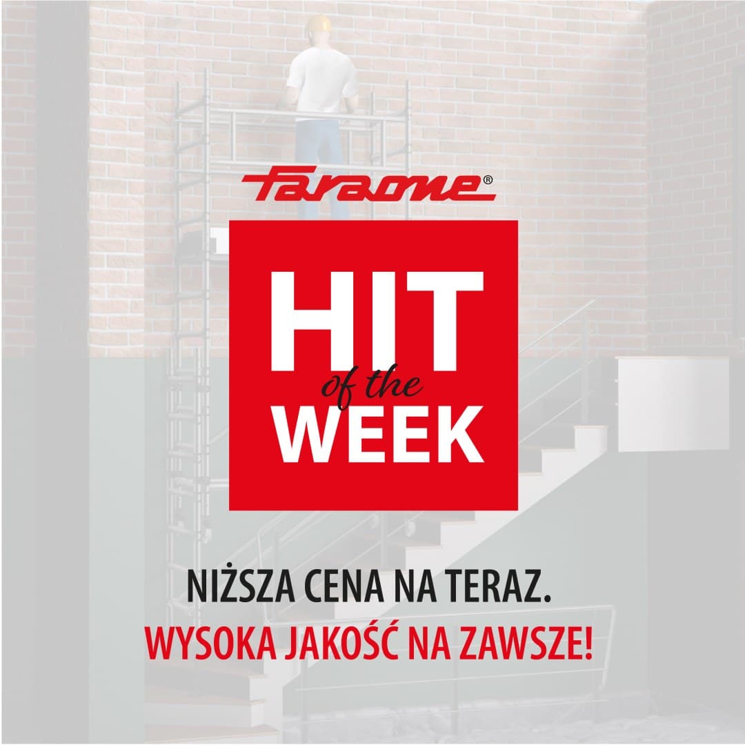 HIT of the WEEK Faraone Wieża jezdna Top Flex z systemem schodowym