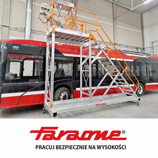Konstrukcja specjalna Faraone Podest do serwisowania autobusów Spec RJ447