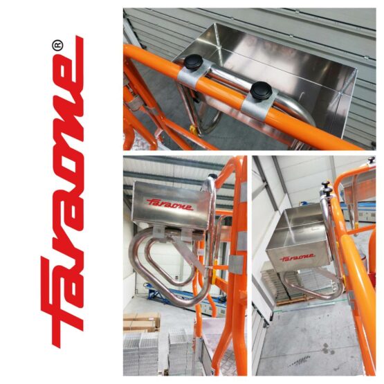 Podest Faraone ze skrzynkami na narzędzia