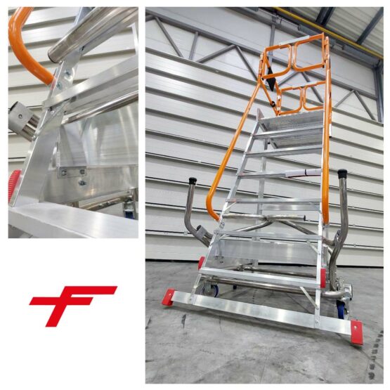 Podwójnie wzmocnione schody - podest Faraone Spec RJ490