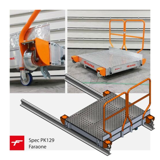 Konstrukcja specjalna do pracy na szynach Faraone