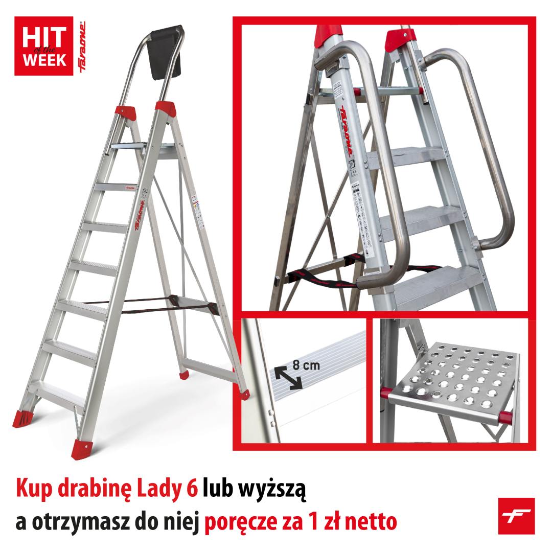 HIT of the WEEK drabina Lady z poręczami
