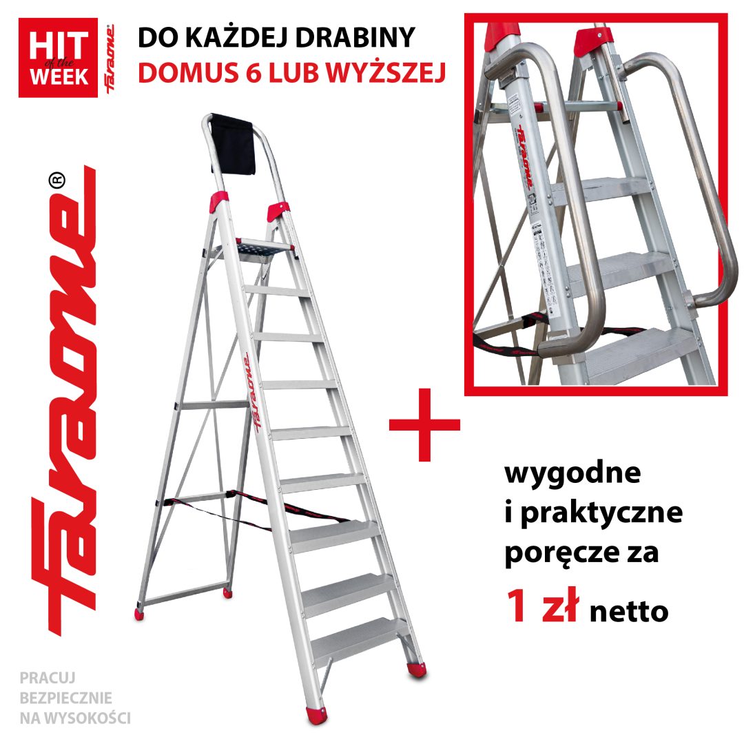 Drabina Domus 9 z poręczami - HIT of the WEEK