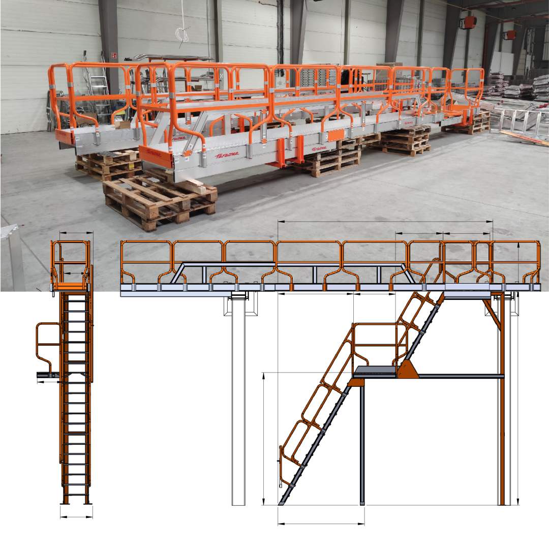 Podesty obsługowe do linii produkcyjnej Spec KZ302 Faraone