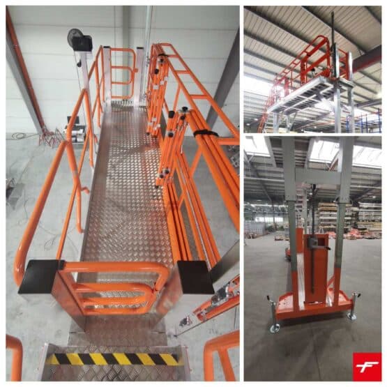 Platforma o regulowanej wysokości do serwisowania pociągów - Spec SM0004 Faraone