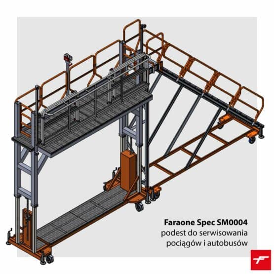 Podest do serwisowania pociągów i autobusów Spec SM0004 Faraone