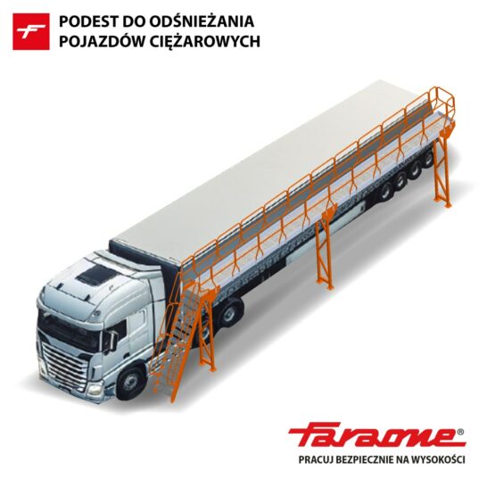 Podest do odśnieżania pojazdów ciężarowych Spec PK0023 Faraone