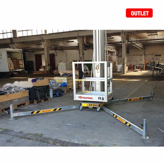 ZP 200 Podnośnik ręcznie napędzany z elektrycznie podnoszoną platformą koszową Faraone