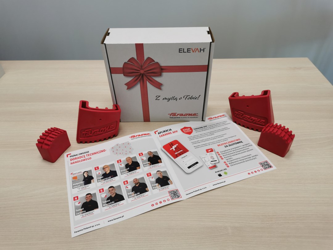 Wszystkiego bezpiecznego - wysyłka stopki do drabin DOMUS i LADY Faraone