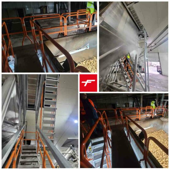 Podest do obsługi i serwisowania linii produkcyjnej Spec TW0019 Faraone