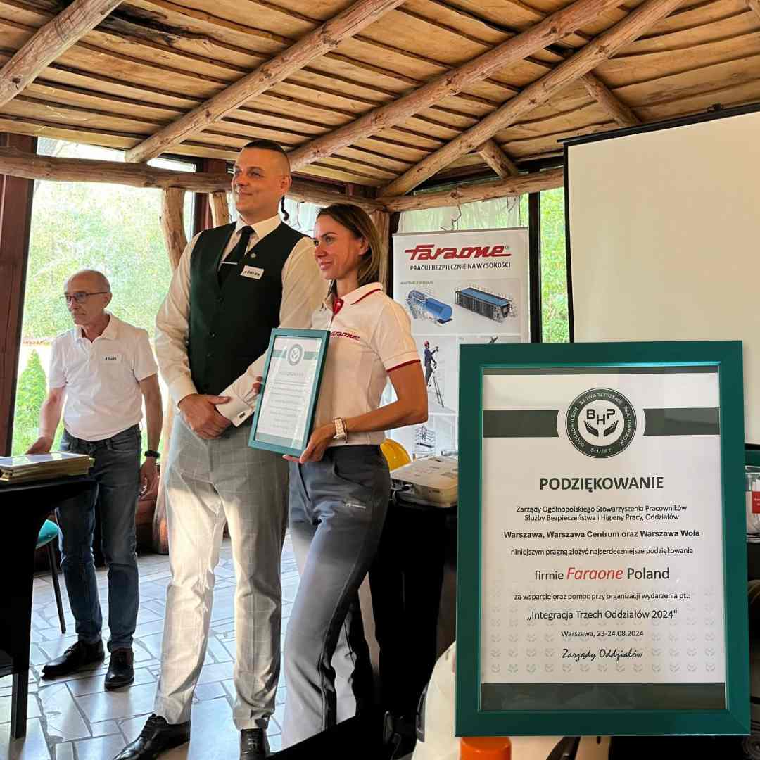 Integracja trzech oddziałów OSPS BHP w Warszawie z udziałem Faraone Poland