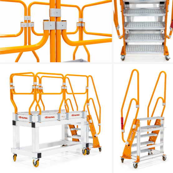 Podest roboczy z odłączanymi schodami Spec PK0068 i PK0070 Faraone