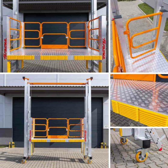 Podest o regulowanej wysokości do serwisowania pojazdów ciężarowych Spec RJ0184 Faraone