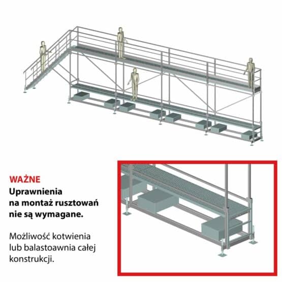 Podest do odśnieżania pojazdów ciężarowych - konstrukcja specjalna Faraone