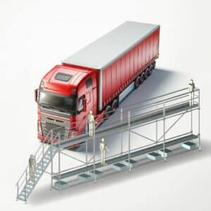 Podest do odśnieżania pojazdów ciężarowych - montaż bez uprawnień Faraone