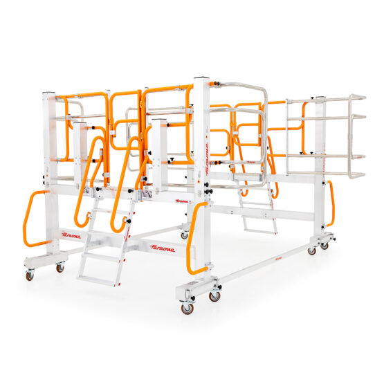 Schody i barierki ochronne do serwisowania pojazdów i maszyn Spec RJ0213 Faraone