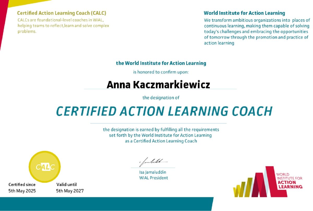 Anna Kaczmarkiewicz - Certified Action Learning  Coach
