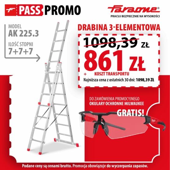 PASS PROMO - Drabina AK Faraone 237 zł taniej