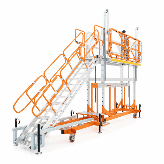 Mobilny podest serwisowy z regulacją wysokości do obsługi autobusów SPEC SM0103