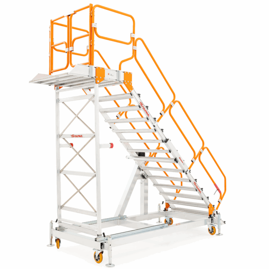 Szeroki składany mobilny podest serwisowy dla cementowni i nie tylko - Spec MD0326 Faraone
