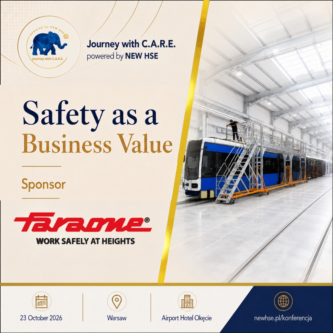 Faraone Poland sponsorem konferencji Safety as a Business Value 2026 w Warszawie – wspieramy kulturę bezpieczeństwa i odpowiedzialny biznes.